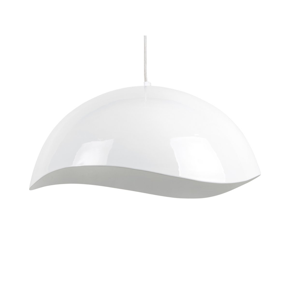 Leitmotiv Waved Large Pendelleuchte aus Eisen weiß | VIA X SELECTION