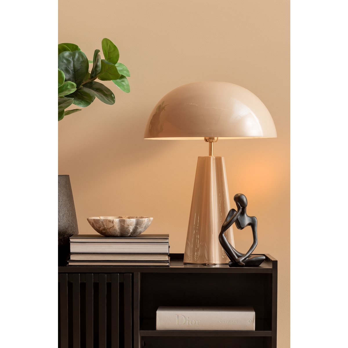 Leitmotiv Amplio XL Tischleuchte in Braun | VIA X SELECTION