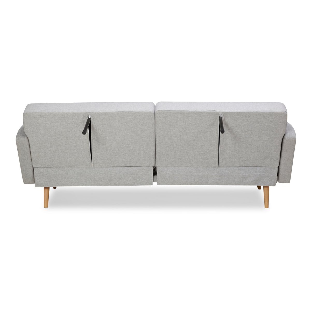 3-Sitzer-Sofa aus grauem Webstoff mit Liegefunktion | VIA X SELECTION