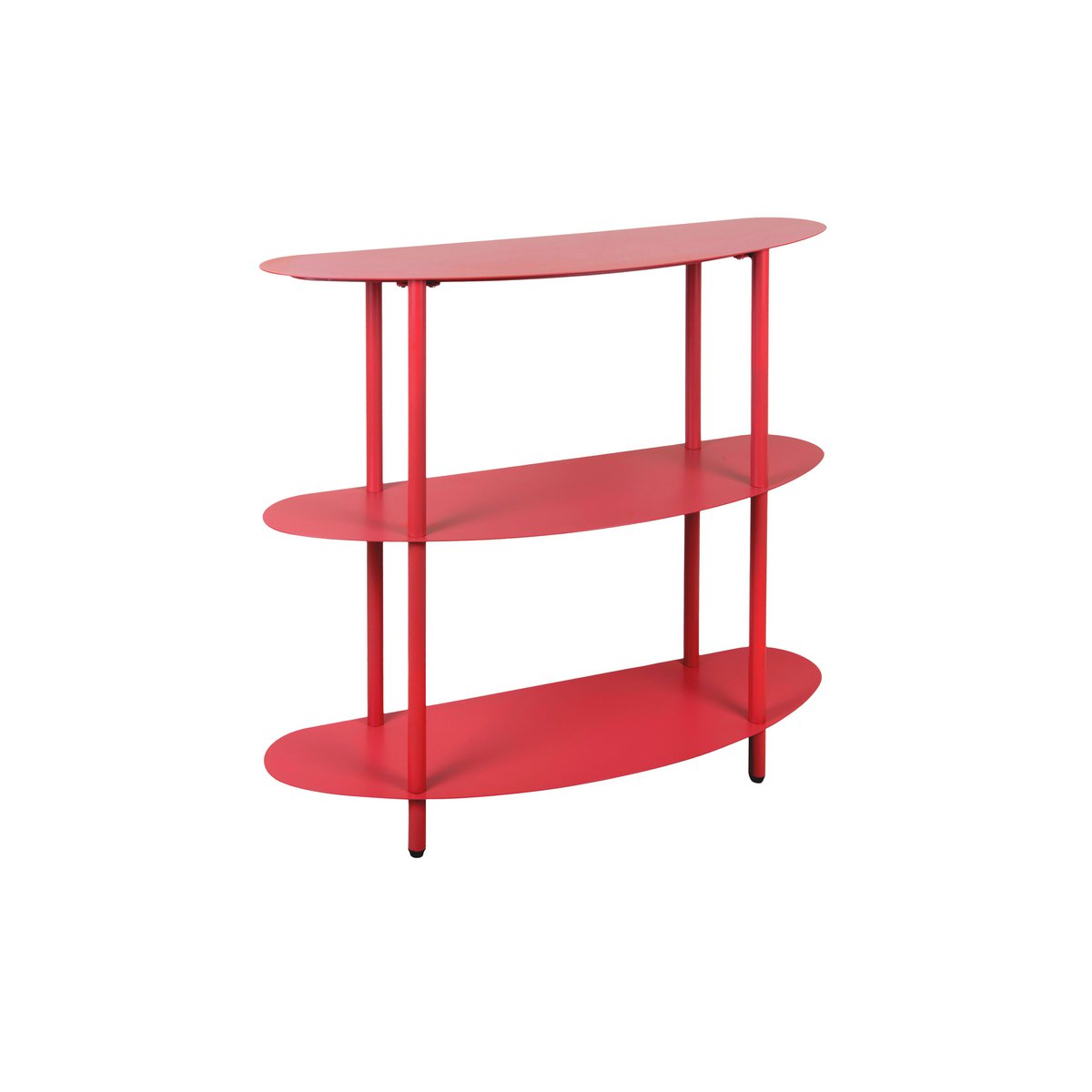 Metallschrank im Retro-Stil, rot, 90 ×, 28 × 82 cm | VIA X SELECTION