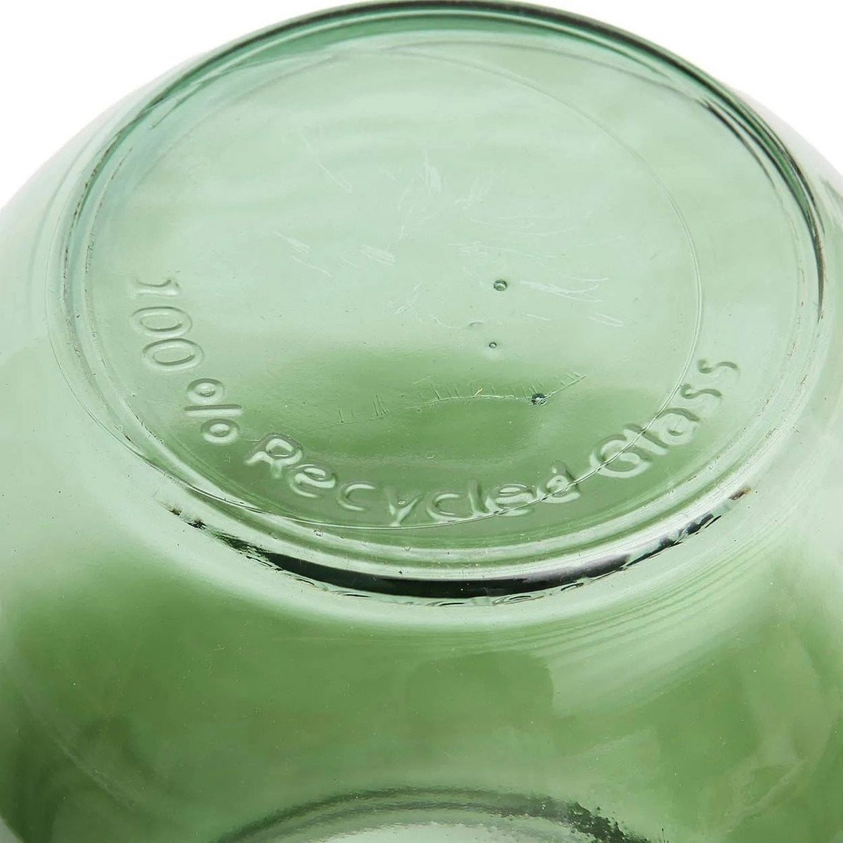 Vase aus recyceltem grünem Glas | VIA X SELECTION