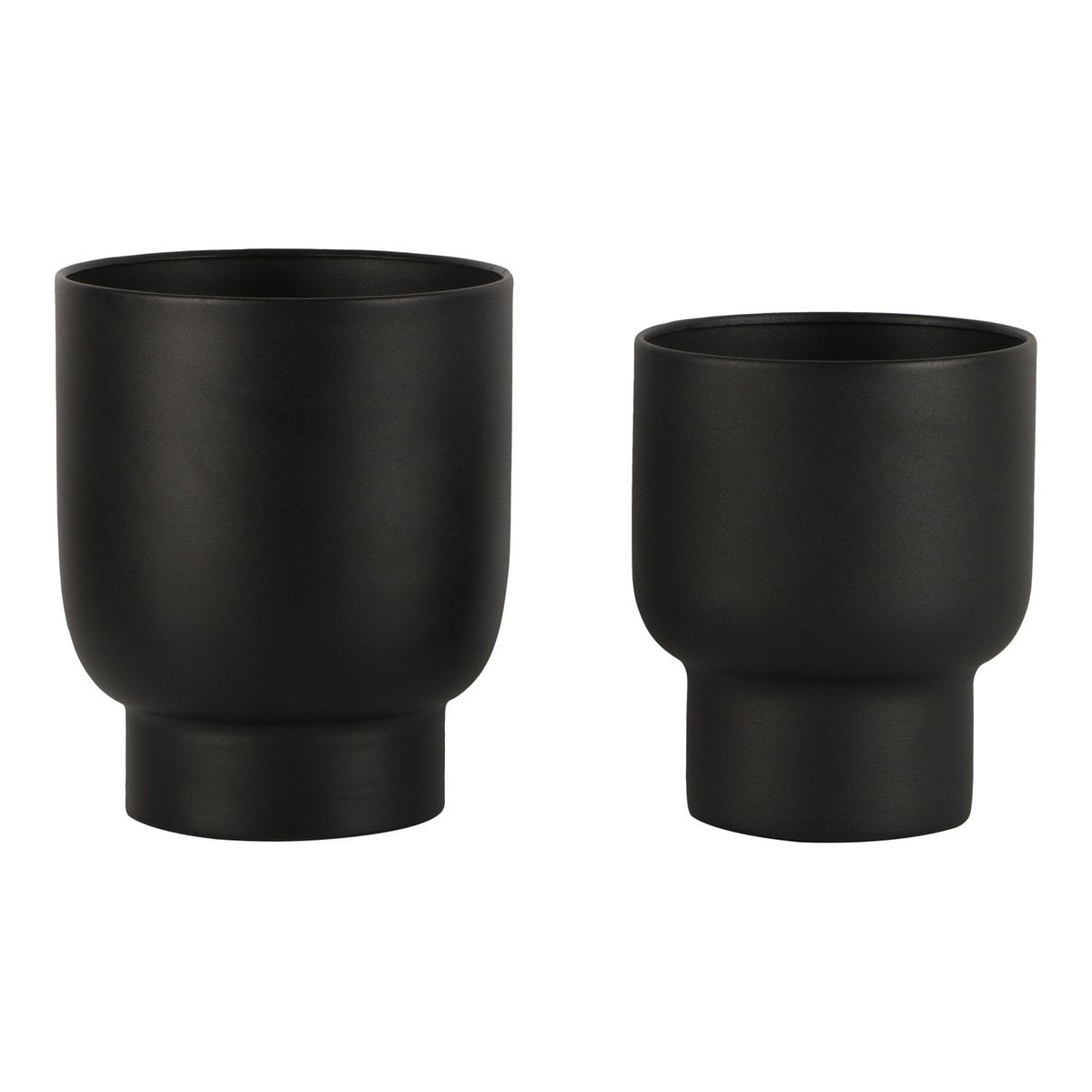 Pflanzständer-Set aus Metall, Schwarz, 2-teilig | VIA X SELECTION