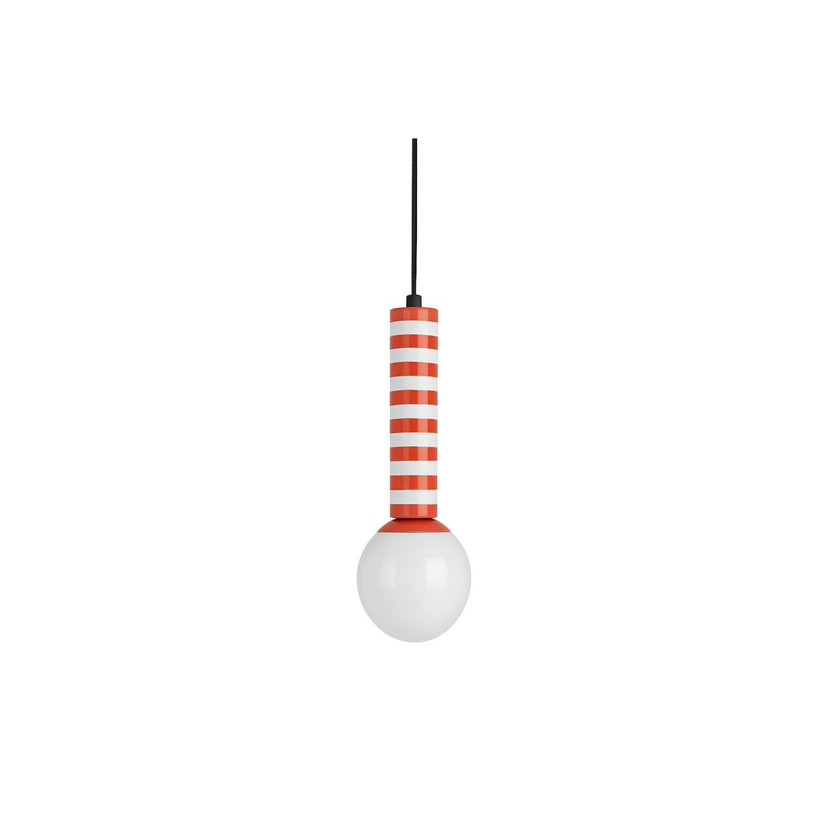 Leitmotiv Retro Striped Pendelleuchte in Orange | VIA X SELECTION