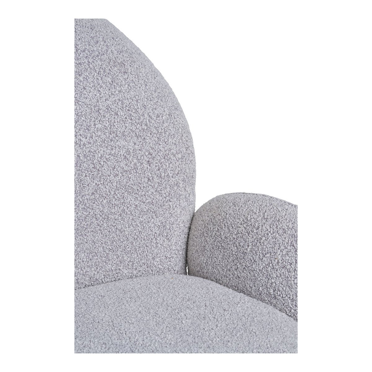 Esszimmerstuhl aus Bouclé in Sand mit Drehfunktion | VIA X SELECTION