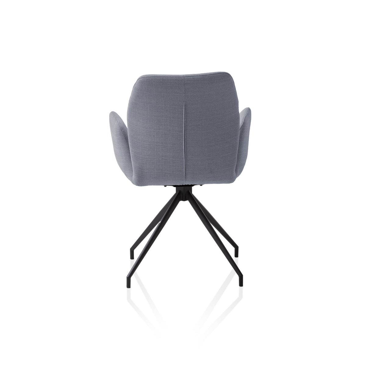 Drehsessel aus Strukturstoff dunkelgrau | VIA X SELECTION
