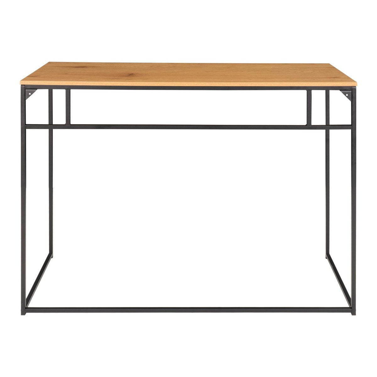Schreibtisch schwarz mit Holzoptik, 100 × 45 cm | VIA X SELECTION