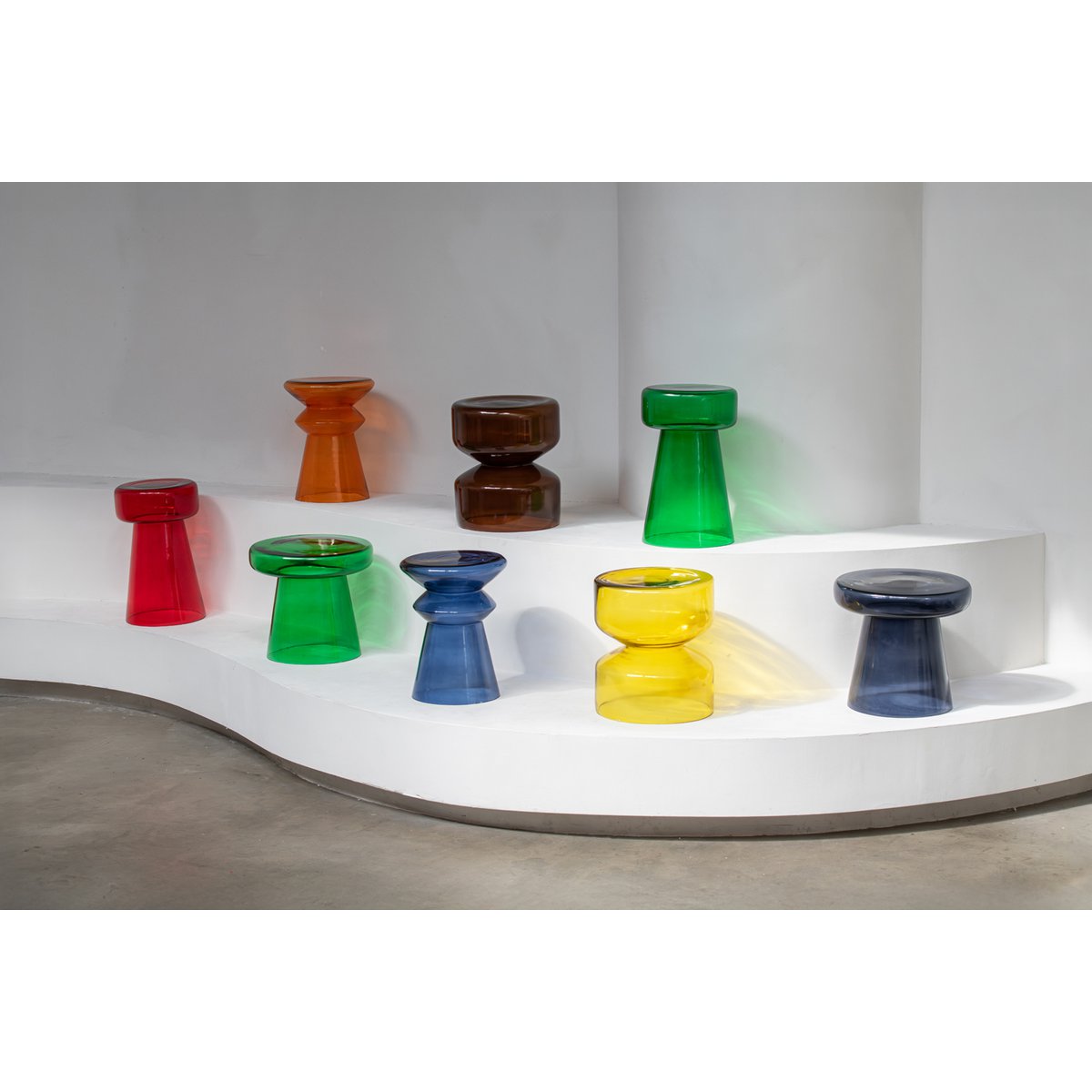 Beistelltisch aus Glas, Ø, 35 × 41 cm | VIA X SELECTION