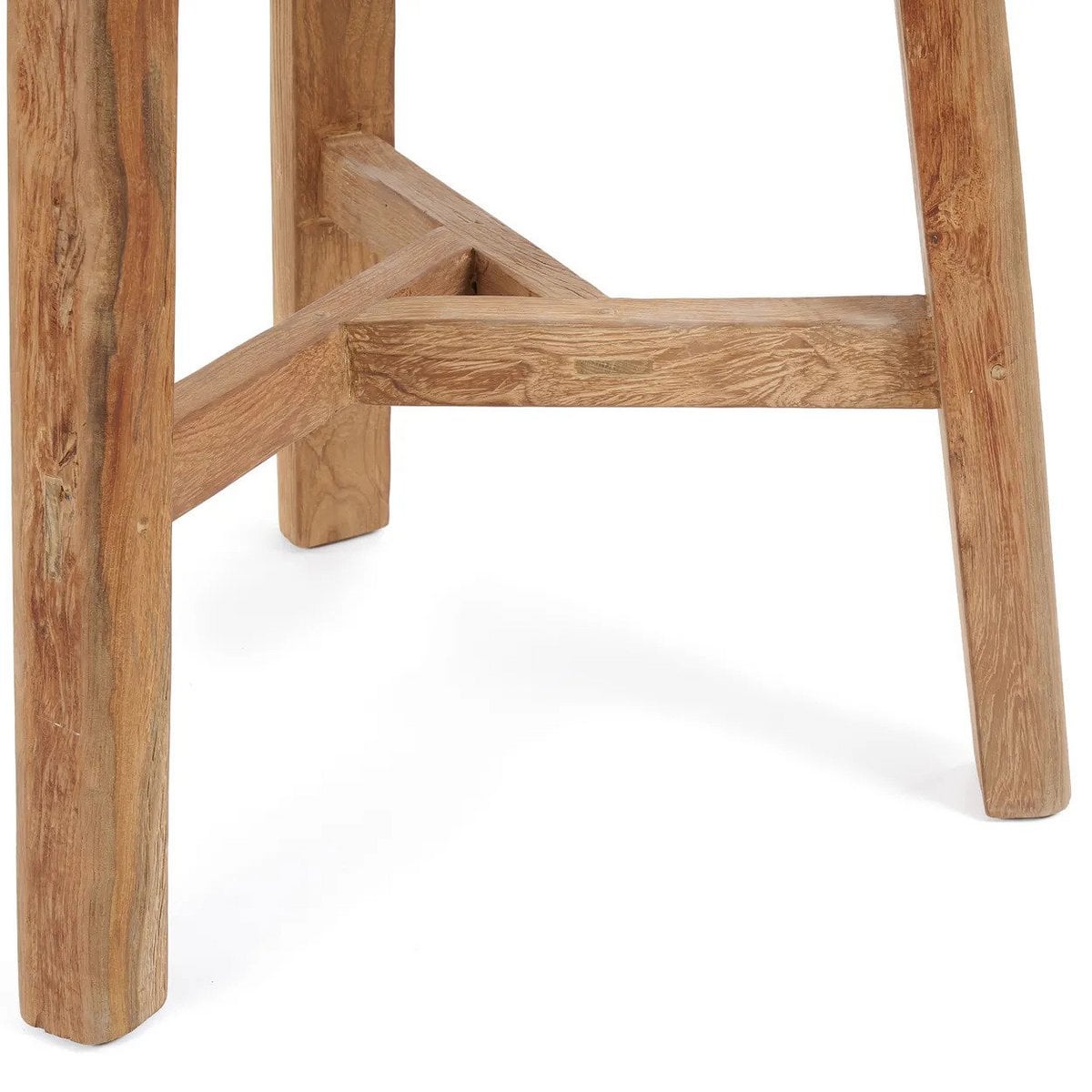 Runder Bartisch recyceltes Teakholz Outdoor, 90 × 90 × 105 cm | VIA X SELECTION
