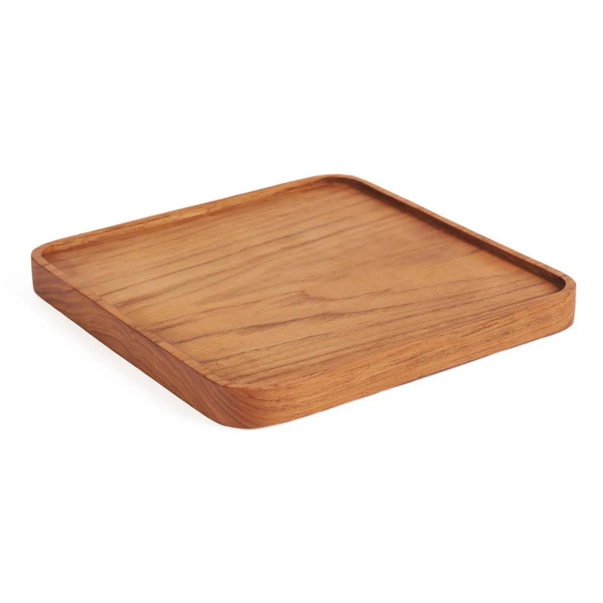 Quadratischer Teller aus Teakholz 15 cm | VIA X SELECTION