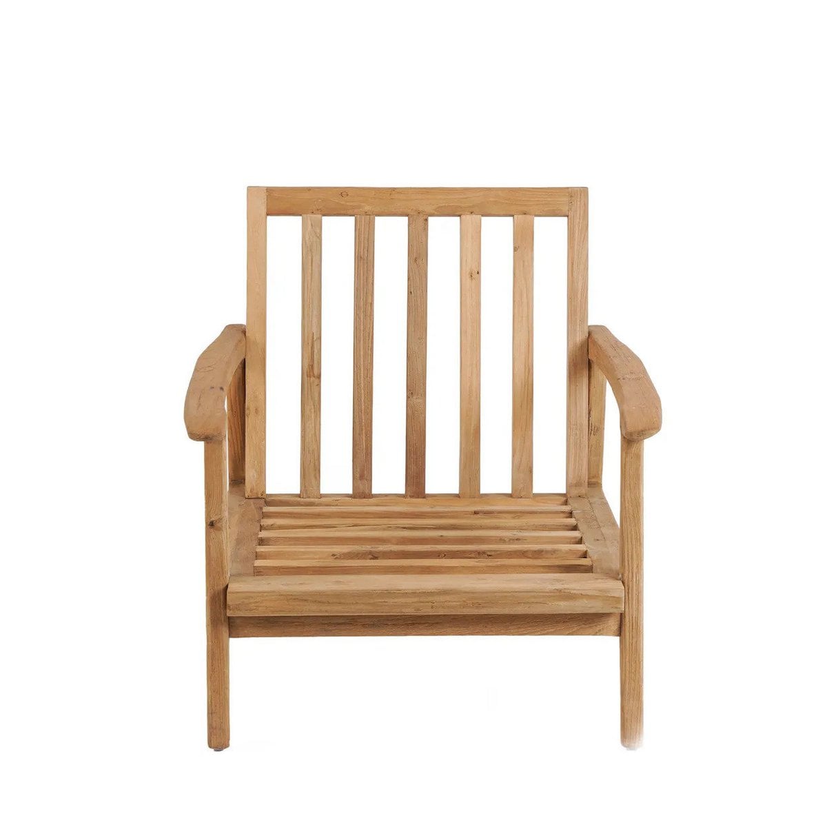 Outdoor-Loungesessel aus recyceltem Teakholz mit losem Kissen | VIA X SELECTION