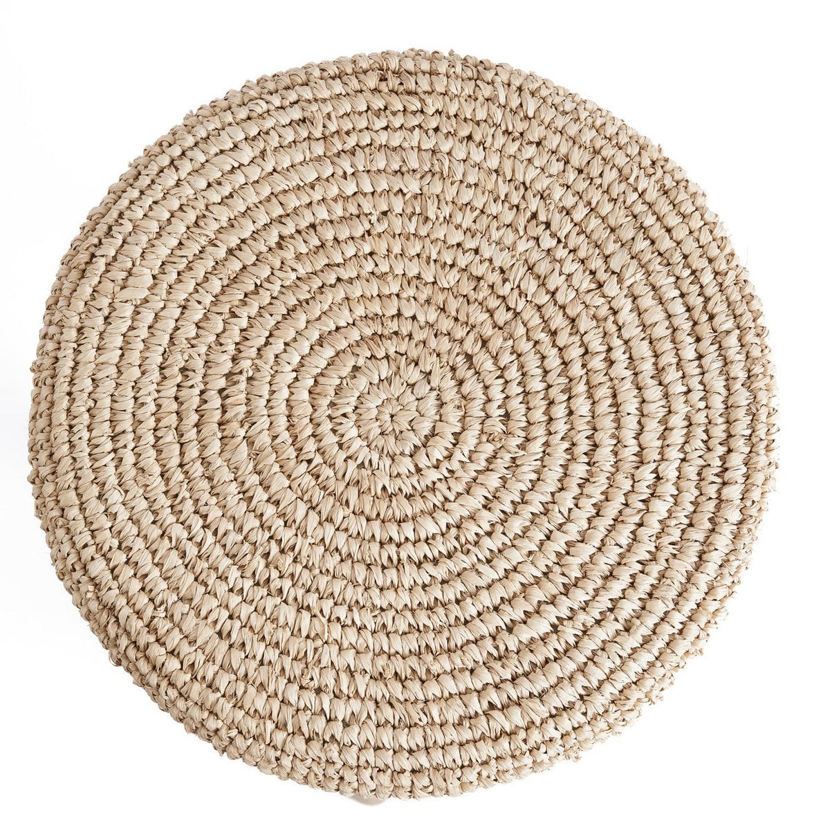 Barhocker aus Raffia und Teakholz in Natur | VIA X SELECTION