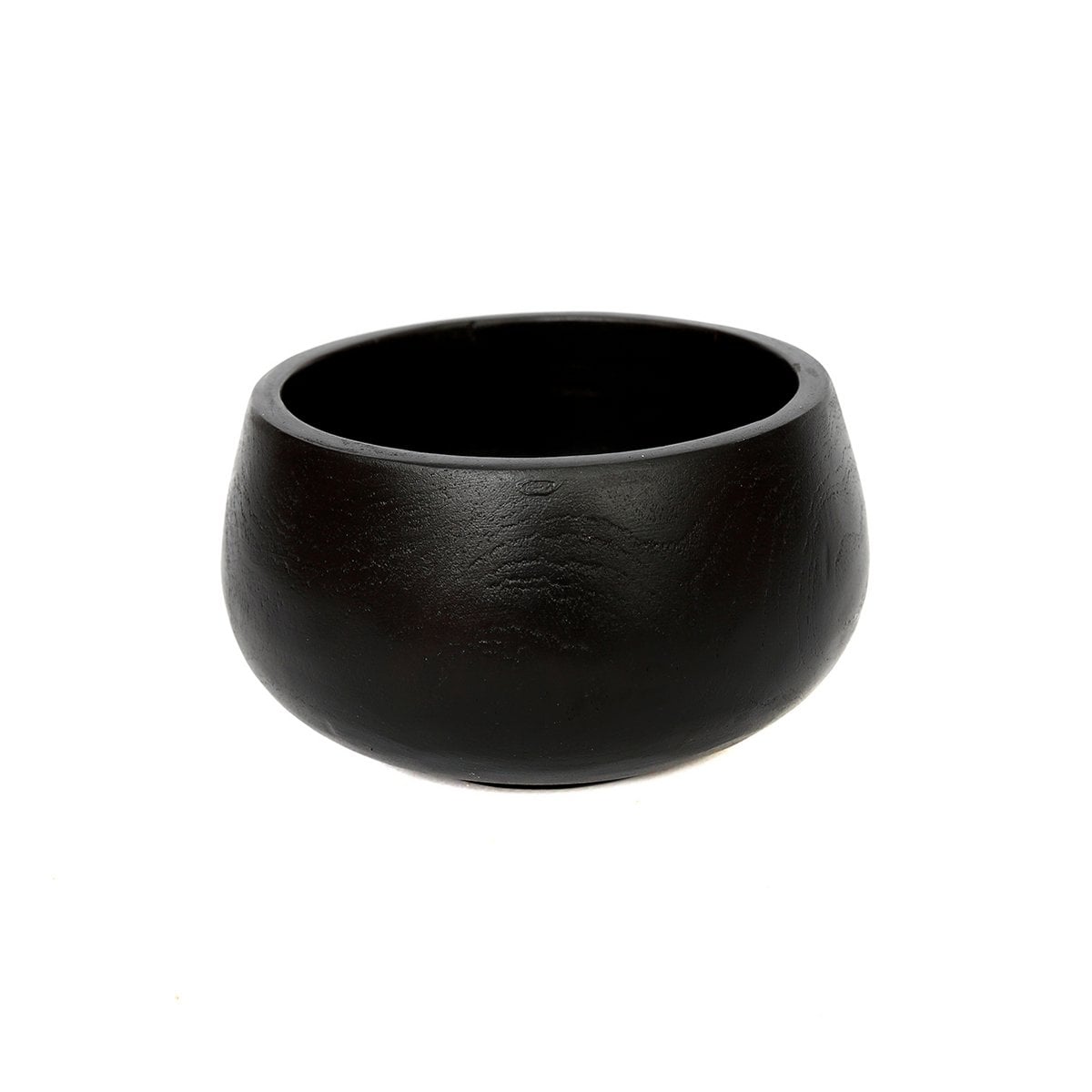 Schwarze Teakholzschale, Ø 14 cm | VIA X SELECTION