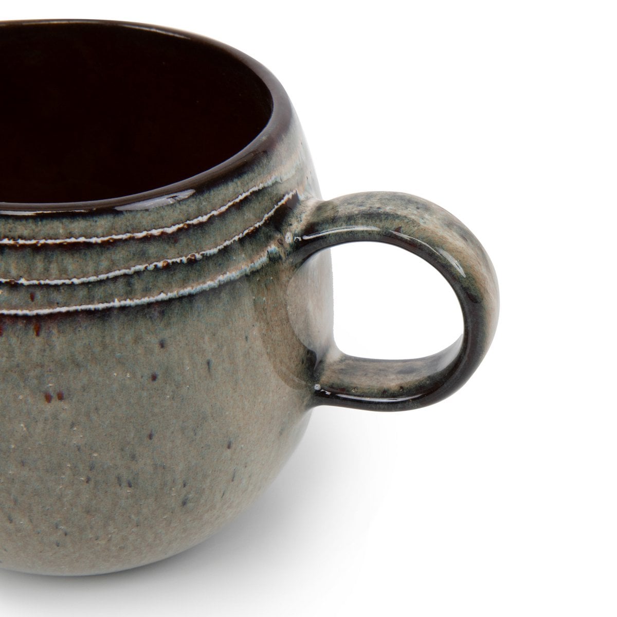 Großer Becher aus glasiertem Steinzeug 10 cm | VIA X SELECTION