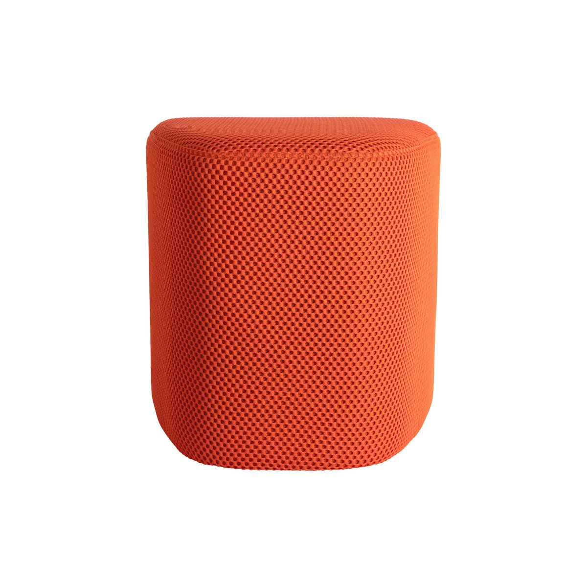 Dreieckiger Pouf mit Mesh in Orange | VIA X SELECTION