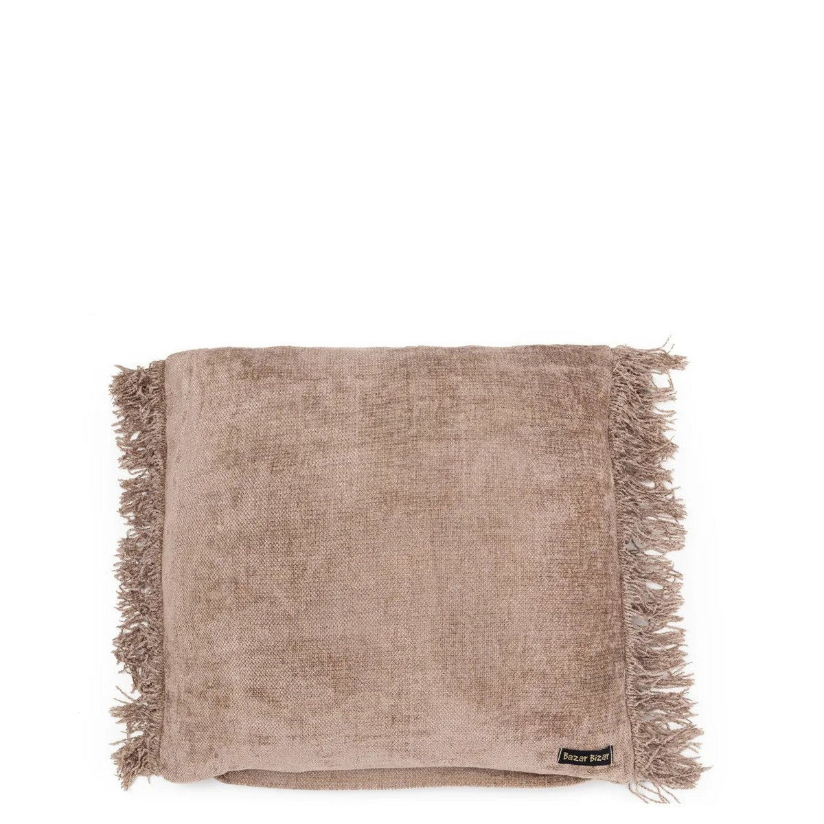 Kissenbezug aus Samt in Betongrau, 40 × 40 cm | VIA X SELECTION