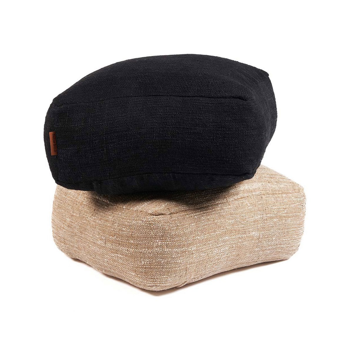 Beiger Baumwoll-Pouf | VIA X SELECTION