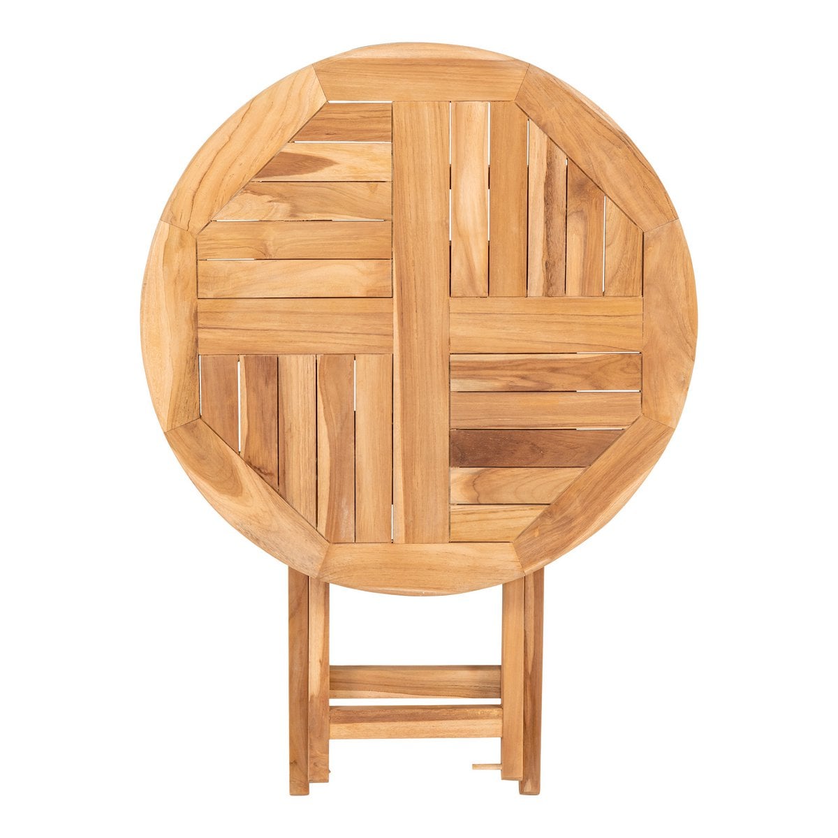 Runder Beistelltisch aus Teak, Ø, 70 × 75 cm | VIA X SELECTION