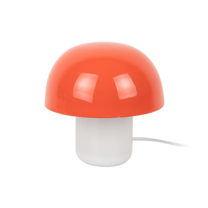 Leitmotiv Nuevo Mini Mushroom Tischleuchte mit Milchglasbasis in in Orange | VIA X SELECTION