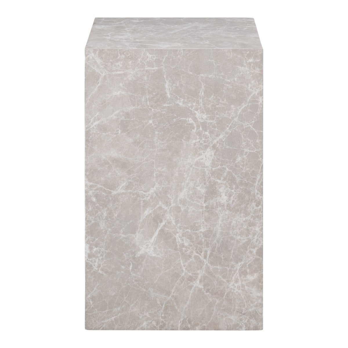Beistelltisch in Marmoroptik, 30 × 30 × 50 cm | VIA X SELECTION