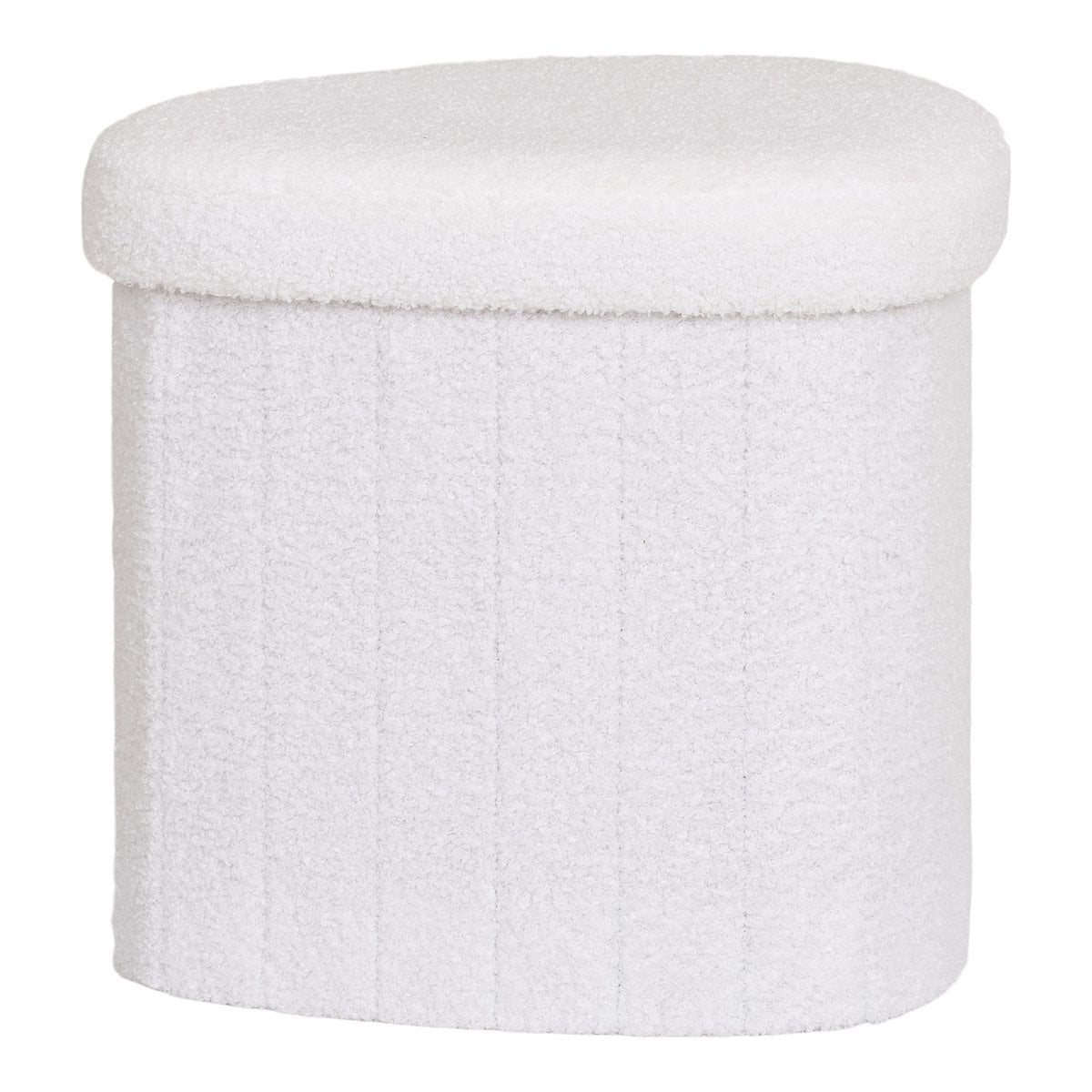Kompakter Polsterpouf Weiß | VIA X SELECTION