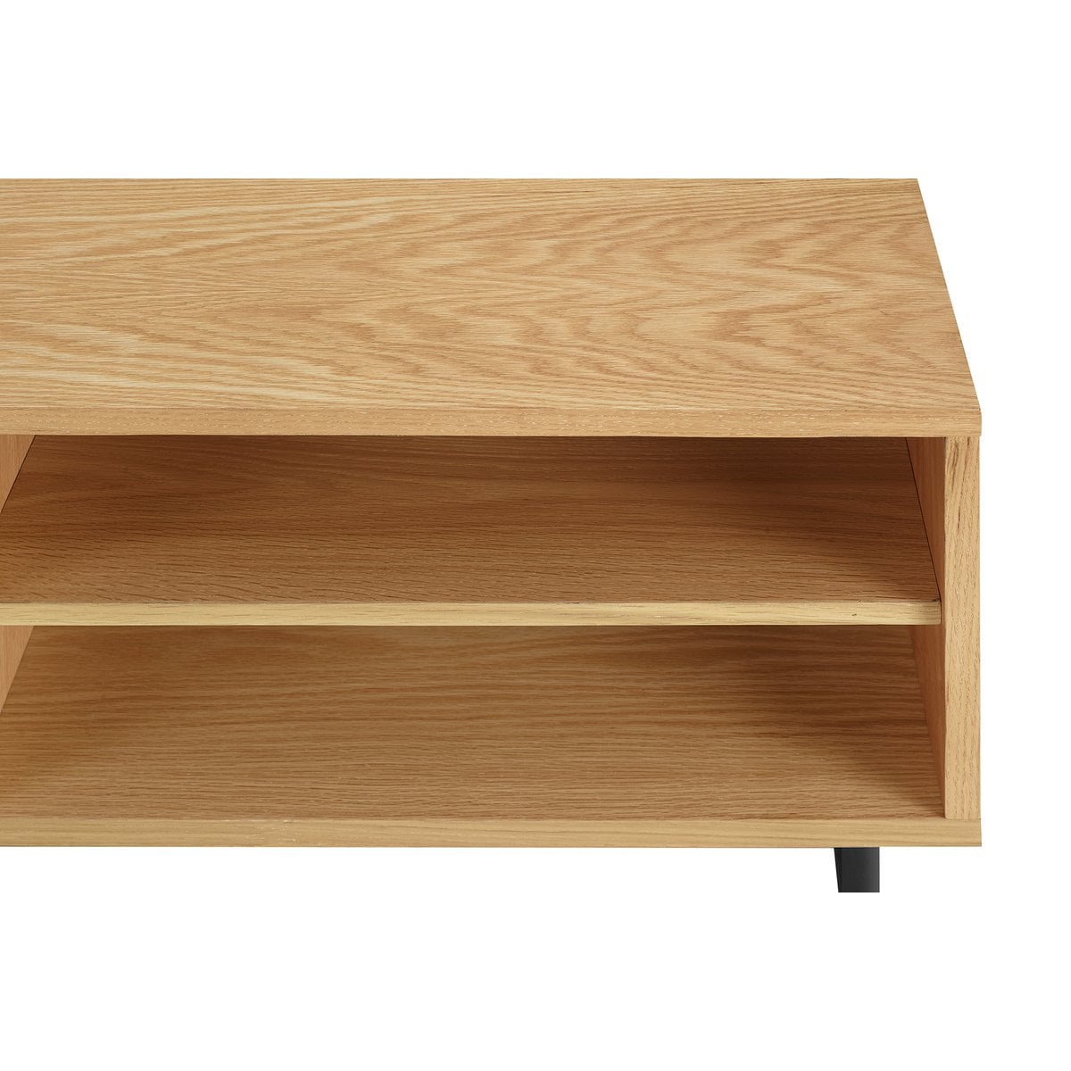 Lowboard mit Eichenfurnier und 2 Türen, 160 × 40 × 50 cm | VIA X SELECTION