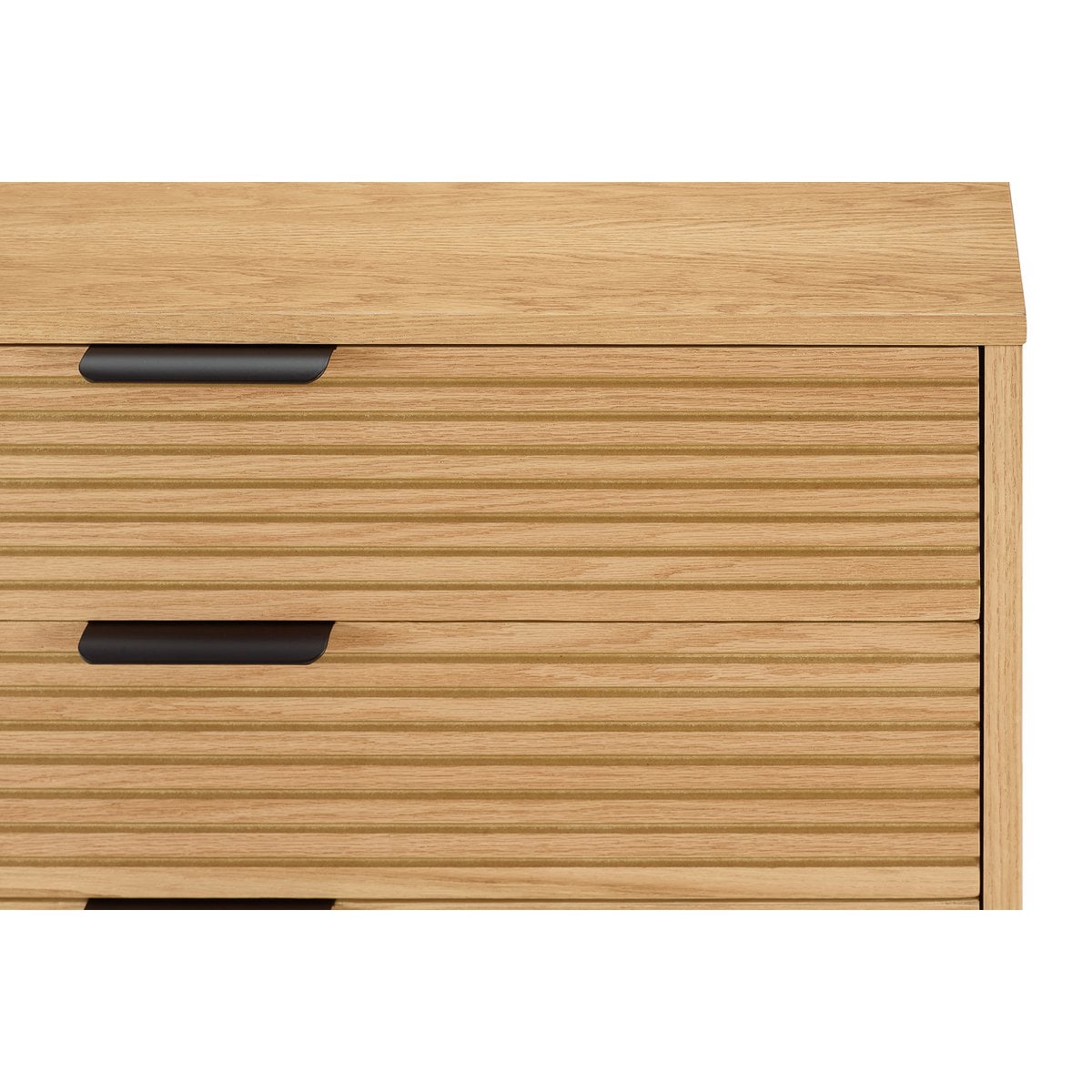 Hohe Kommode mit Eichenfront, 40 × 80 × 113 cm | VIA X SELECTION