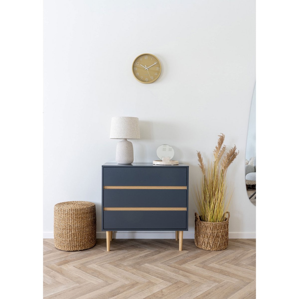 Geflochtener Seegras-Pouf in Natur | VIA X SELECTION