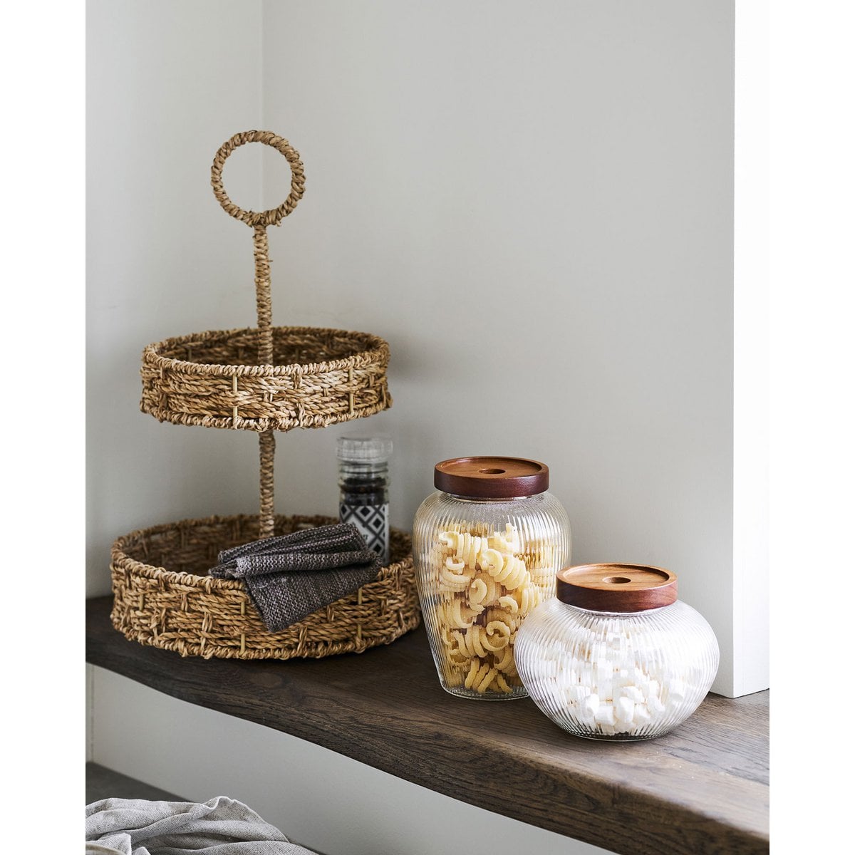 Hohes Seegras-Tablett Ø 25 × 40,5 cm | VIA X SELECTION