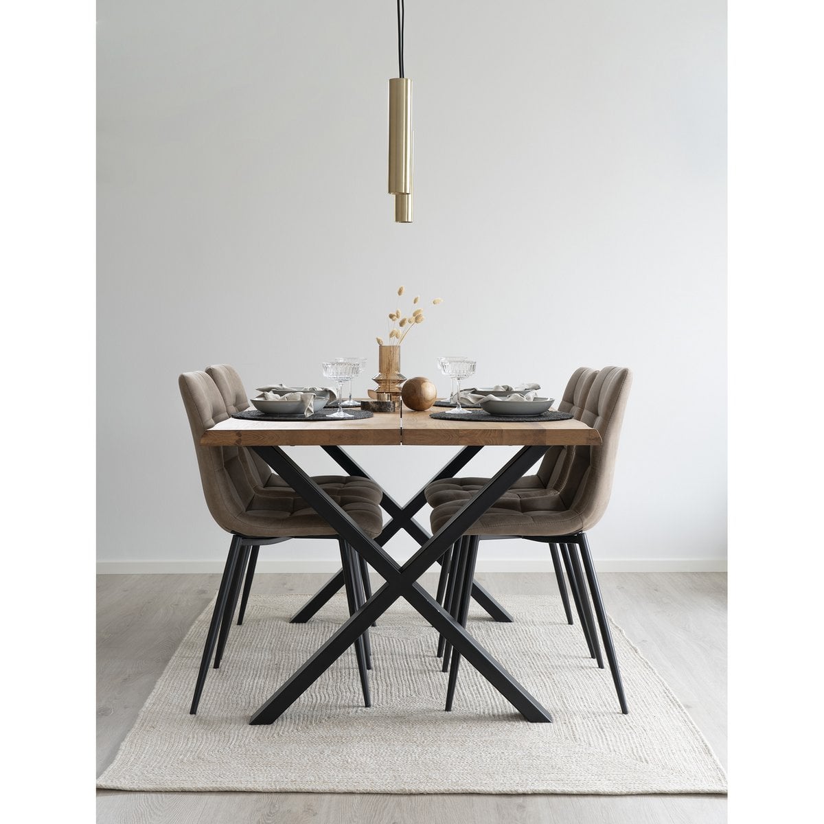 Teppich aus recyceltem PET sand, 140 × 200 cm | VIA X SELECTION