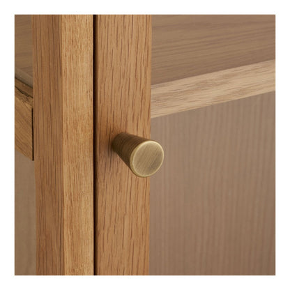 Wandschrank aus Eichenfurnier und Glas | VIA X SELECTION