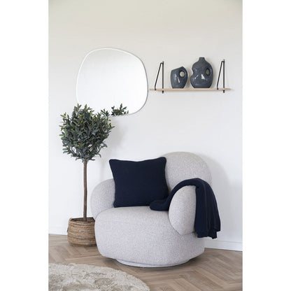 Plaid aus Baumwolle in Blau, 130 × 170 cm | VIA X SELECTION