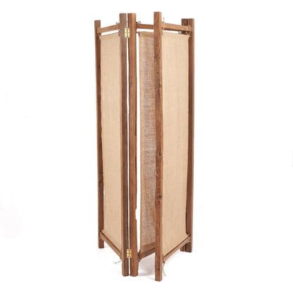 Raumteiler aus Holz natur, 205 × 178 cm | VIA X SELECTION
