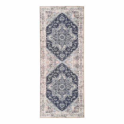 Läufer aus Chenille-Polyester blau, 80 × 200 cm | VIA X SELECTION