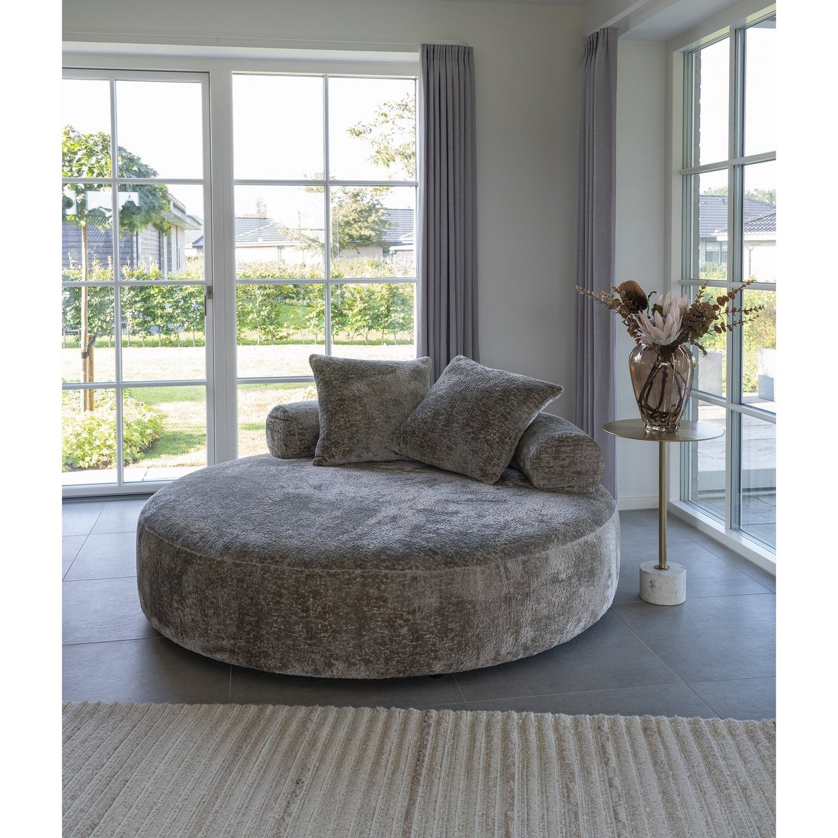Handgetufteter Teppich in Elfenbein, 160 × 230 cm | VIA X SELECTION