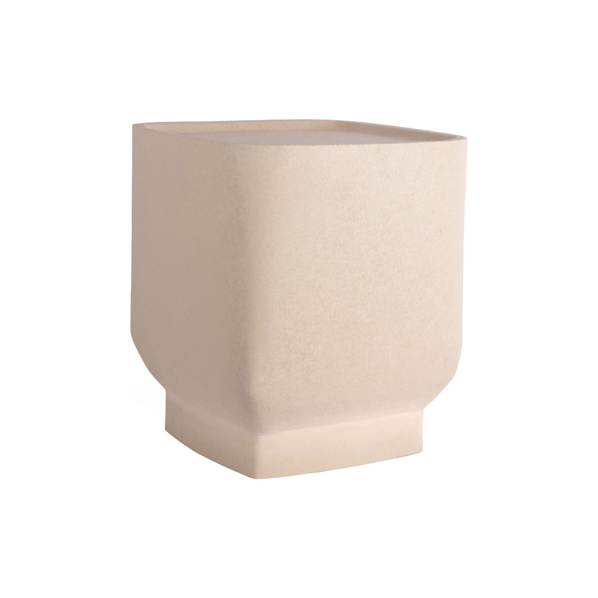 Beistelltisch aus Eisen in Greige, 37 × 37 × 40 cm | VIA X SELECTION