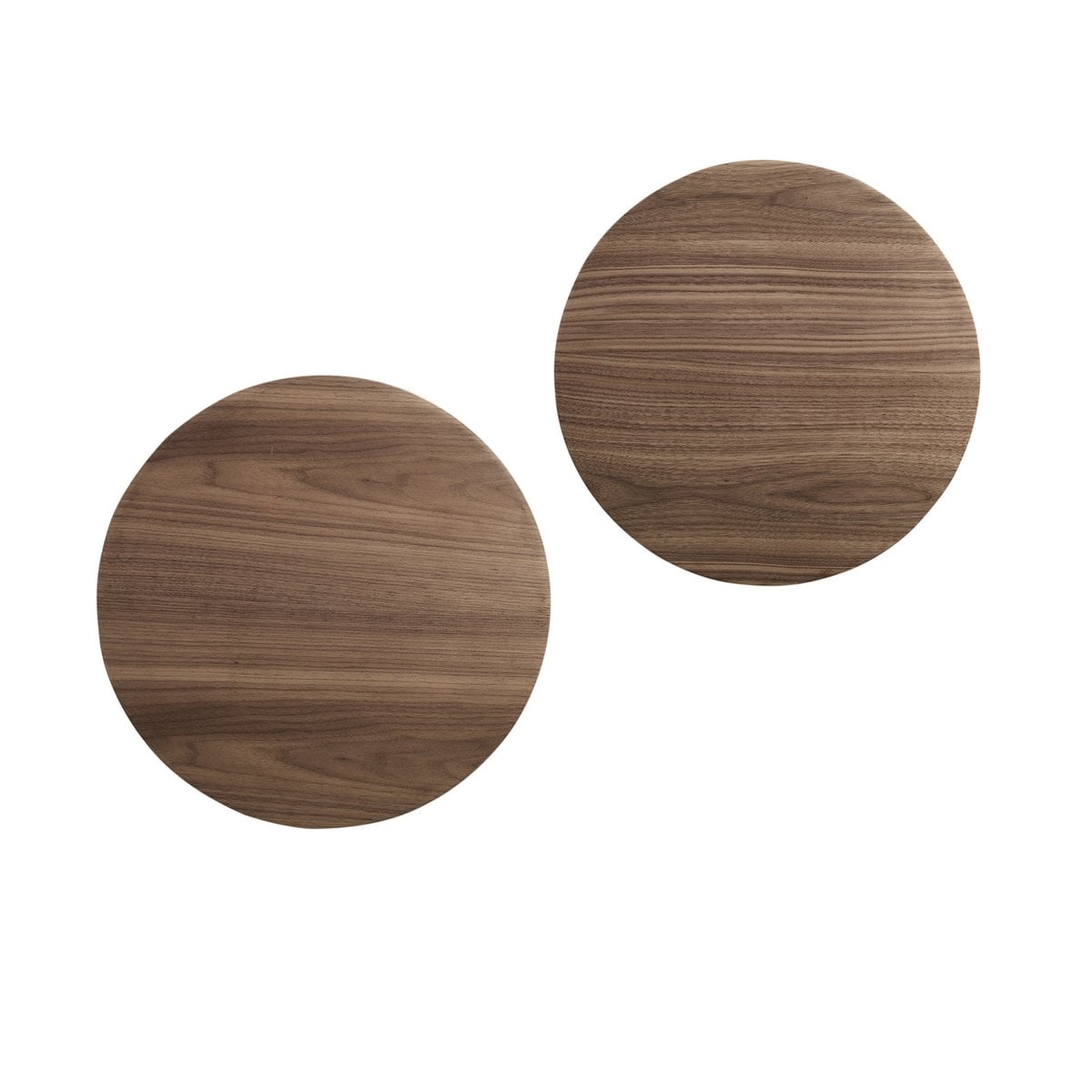 Couchtisch im 2er-Set im Walnusston, 48 × 48 × 38 cm | VIA X SELECTION