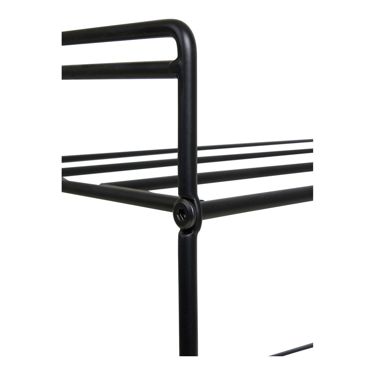 Offenes Schuhregal aus schwarzem Stahl 25 × 49,5 × 60 cm | VIA X SELECTION