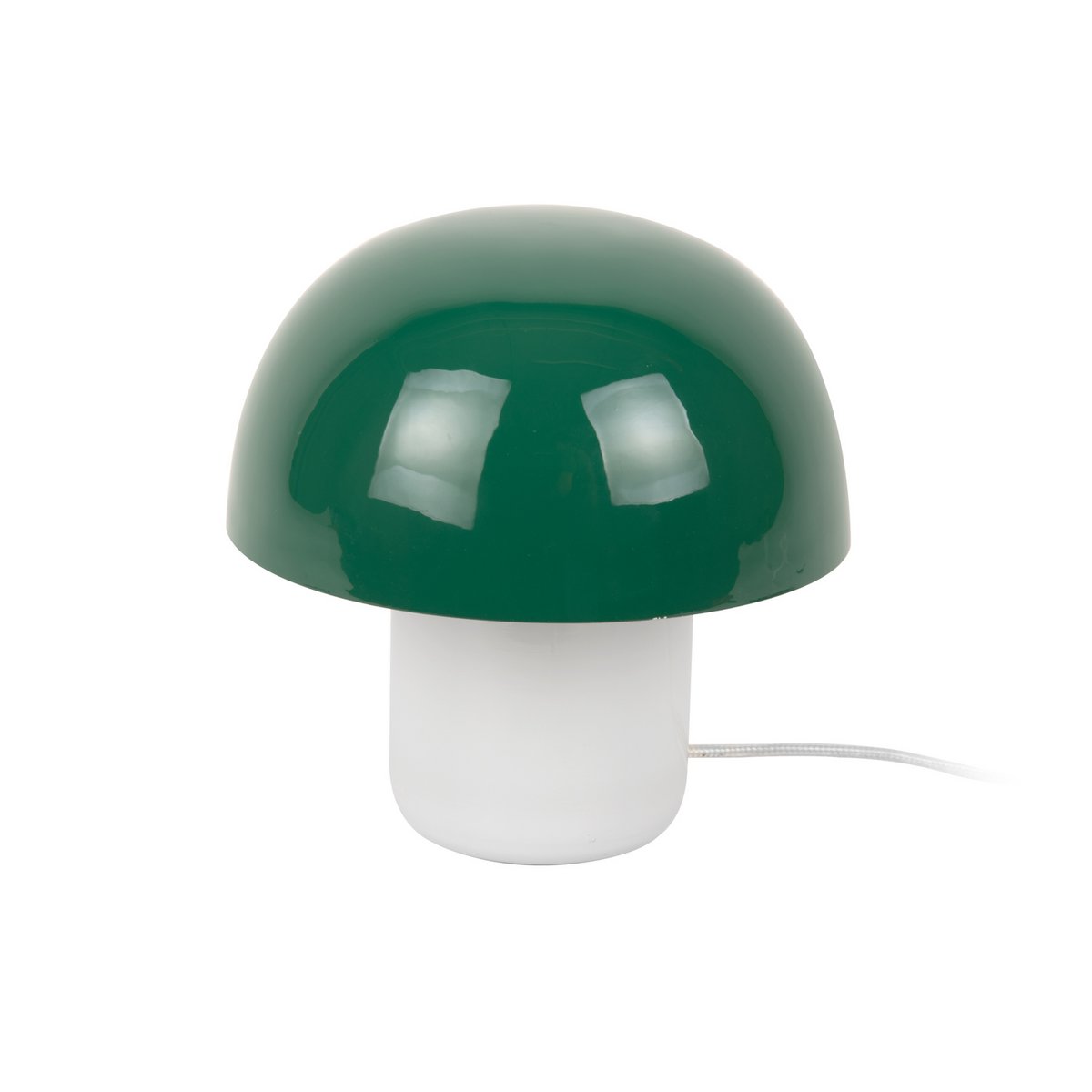 Leitmotiv Nuevo Mini Mushroom Tischleuchte mit Milchglasbasis in Grün | VIA X SELECTION