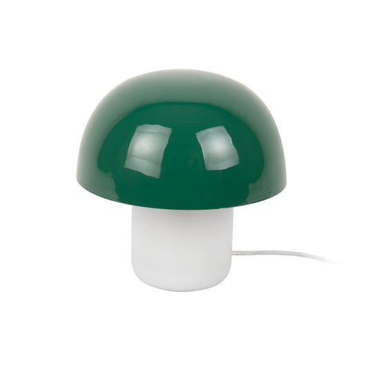 Leitmotiv Nuevo Mini Mushroom Tischleuchte mit Milchglasbasis in Grün | VIA X SELECTION