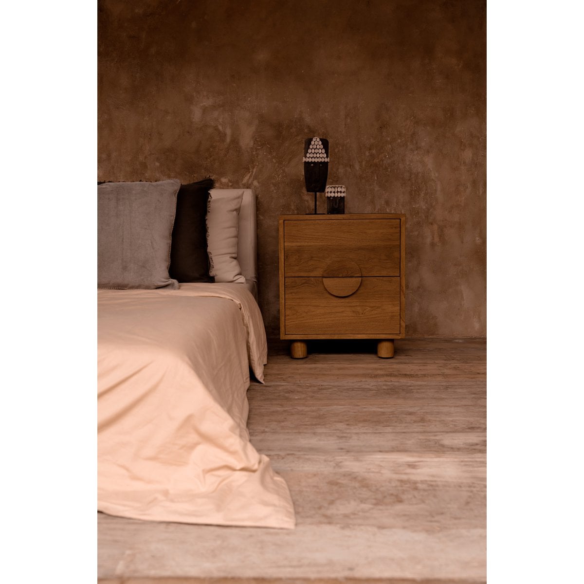 Kissenbezug aus Samt in Grau, 50 × 50 cm | VIA X SELECTION