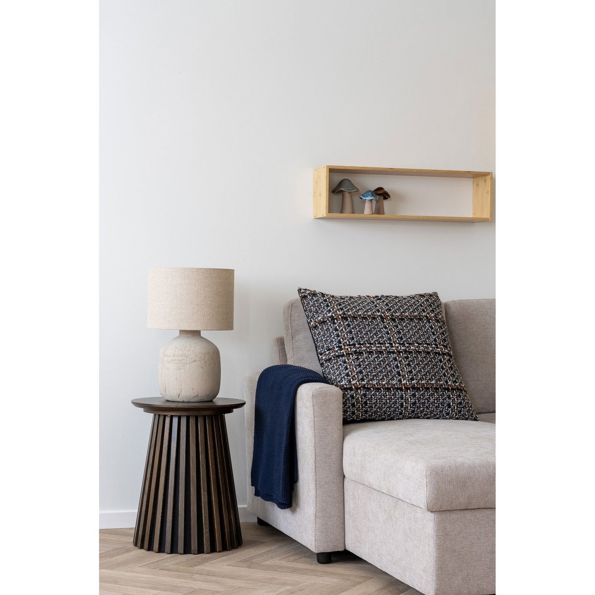 Kissen aus Baumwolle blau, 45 × 45 cm | VIA X SELECTION