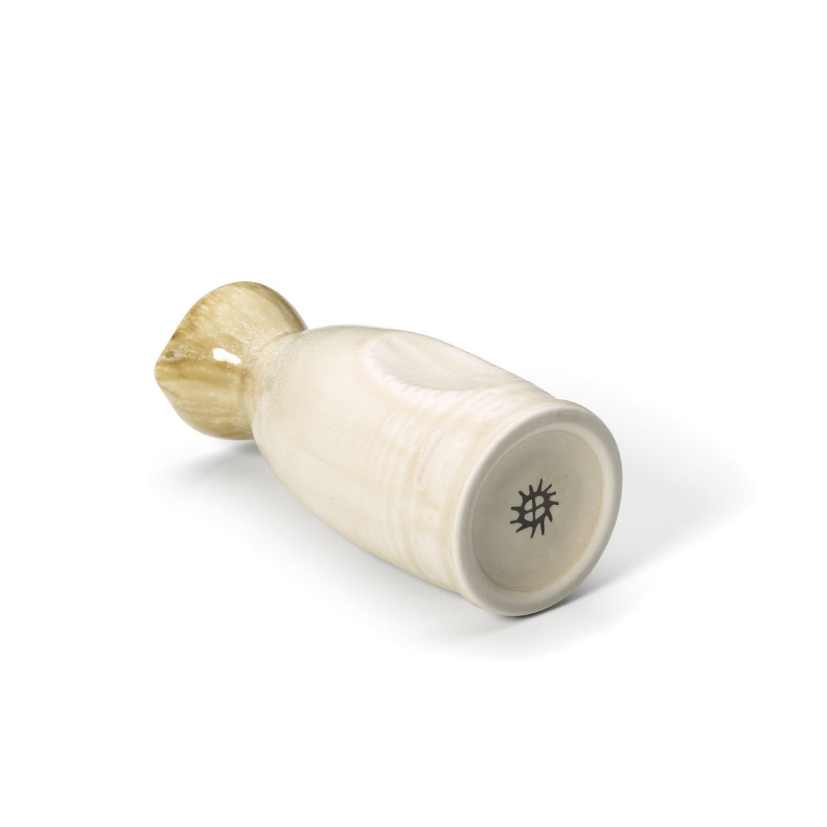 Sake-Ausgießer aus Keramik in Weiß/Honig 12,8 cm | VIA X SELECTION