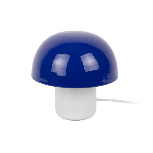 Leitmotiv Nuevo Mini Mushroom Tischleuchte mit Milchglasbasis in in Blau | VIA X SELECTION