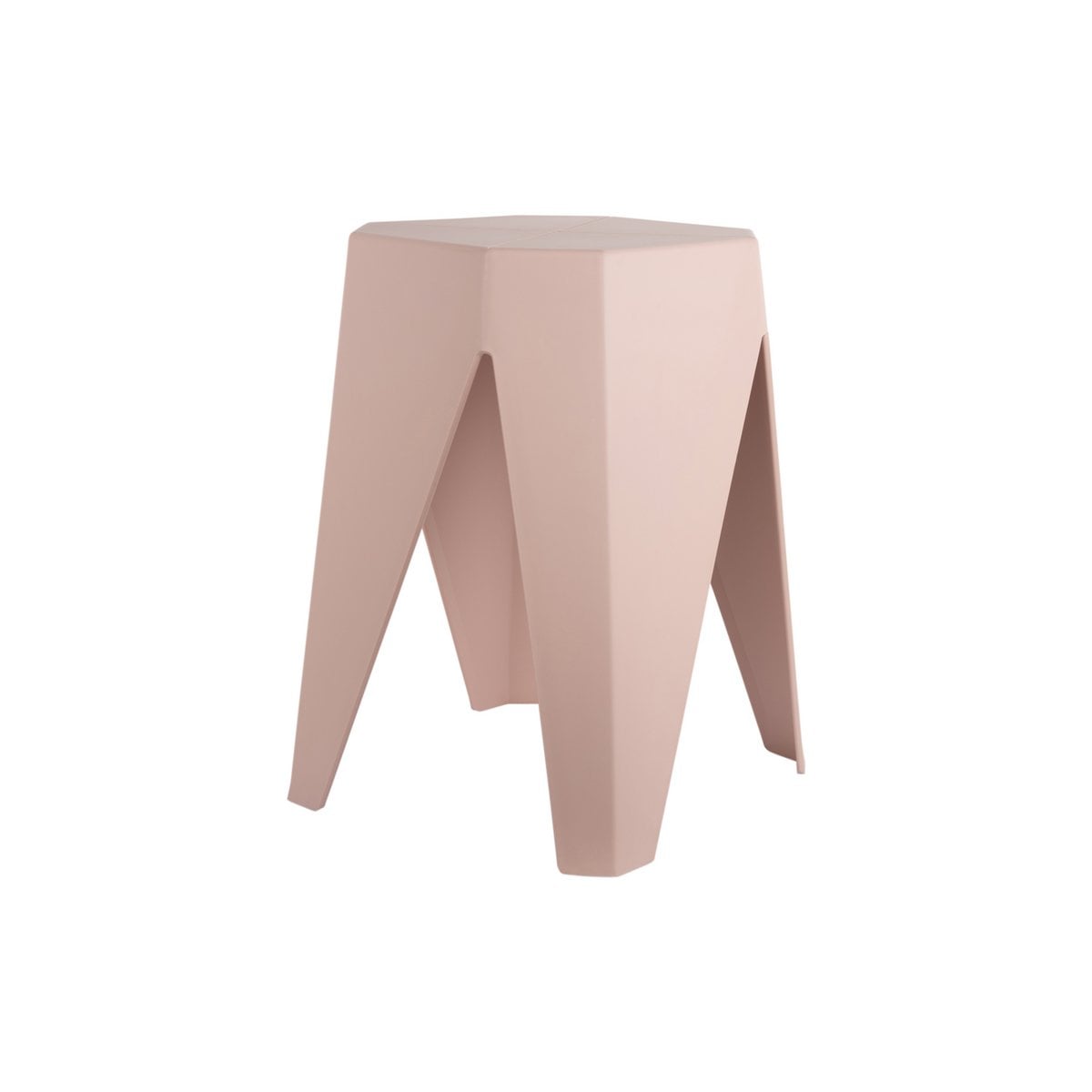 Kompakter Kunststoffhocker Rosa | VIA X SELECTION