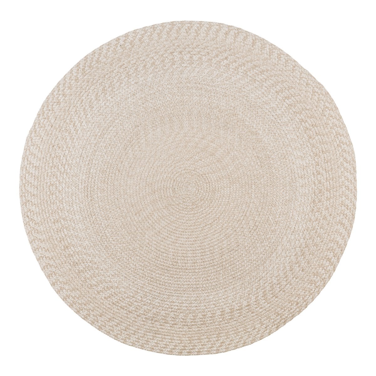 Runder Teppich aus recyceltem PET sand, Ø 180 cm | VIA X SELECTION