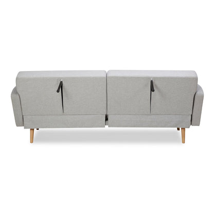 3-Sitzer-Sofa aus grauem Webstoff mit Liegefunktion | VIA X SELECTION