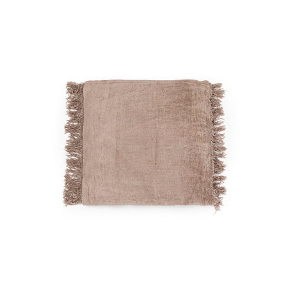 Kissenbezug aus Samt in Betongrau, 40 × 40 cm | VIA X SELECTION