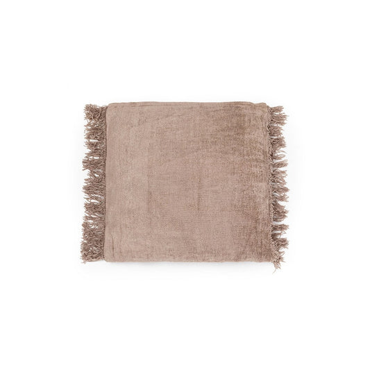 Kissenbezug aus Samt in Betongrau, 40 × 40 cm | VIA X SELECTION
