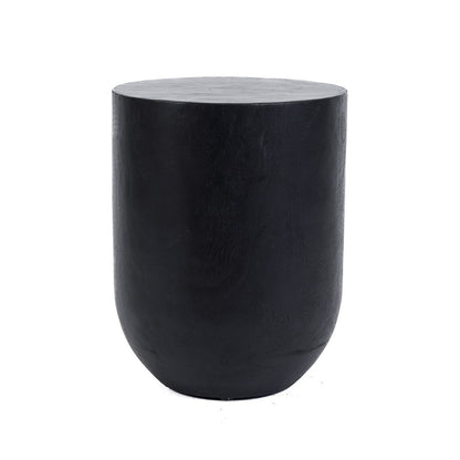 Hocker aus Suarholz schwarz mit glatter Form | VIA X SELECTION
