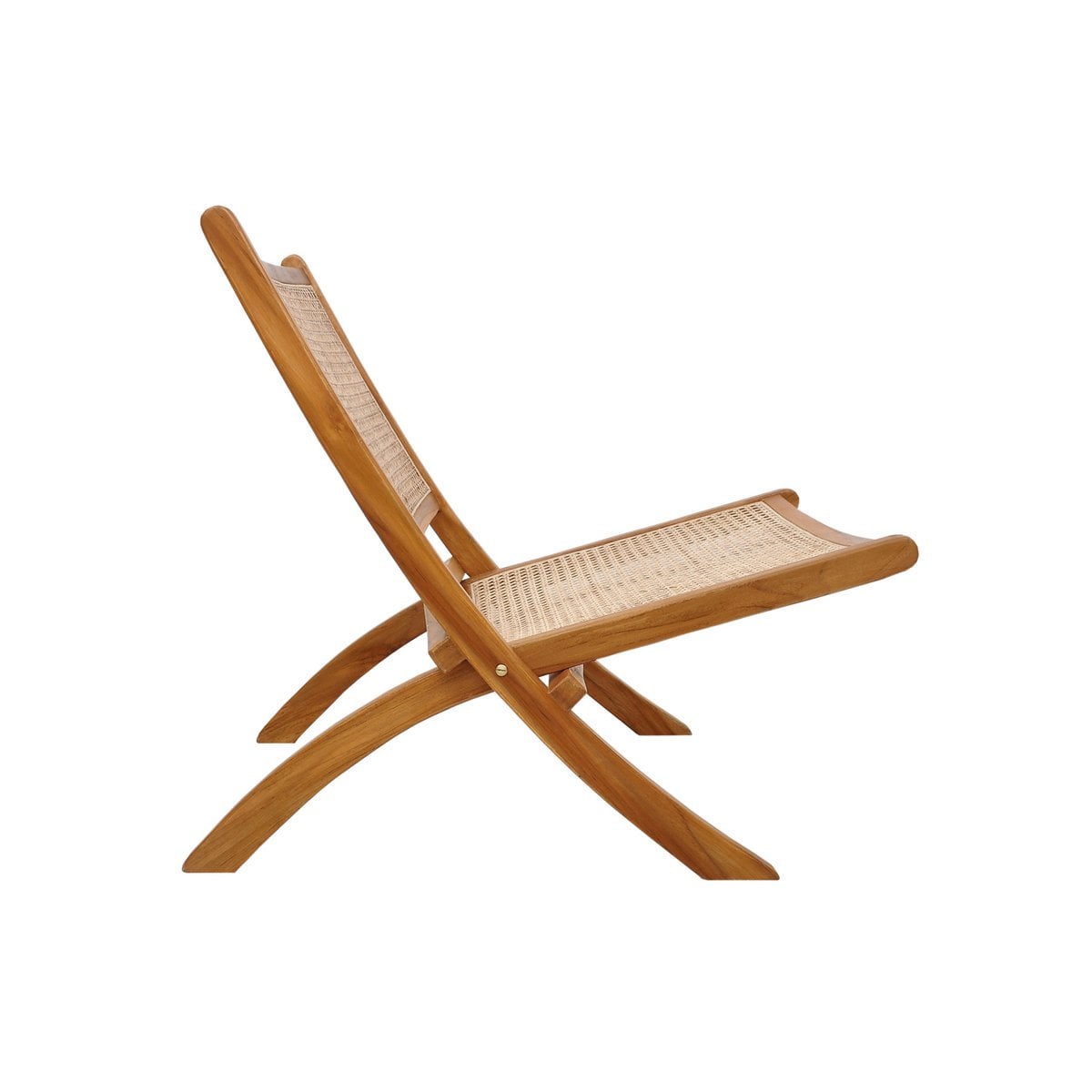 Klappstuhl aus Rattan Braun | VIA X SELECTION